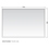 Immagine di Flaminia MAKE-UP specchio L.150 H.100 cm reversibile, installazione orizzontale o verticale MKS100