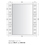 Immagine di Flaminia MAKE-UP specchio L.150 H.100 cm reversibile, installazione orizzontale o verticale MKS100