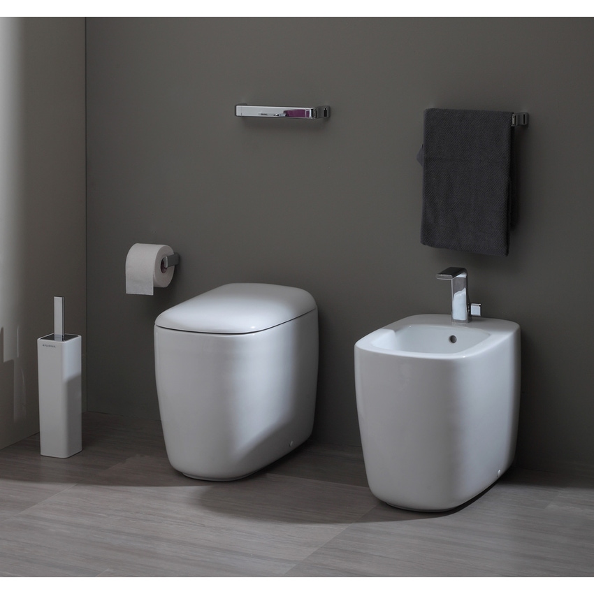 Immagine di Flaminia MONÒ vaso back to wall con scarico S/P, colore bianco finitura lucido MN117