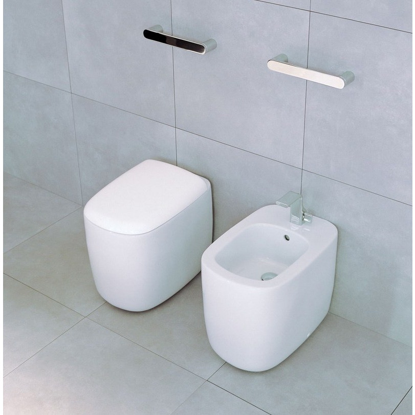Immagine di Flaminia MONÒ vaso back to wall con scarico S/P, colore bianco finitura lucido MN117
