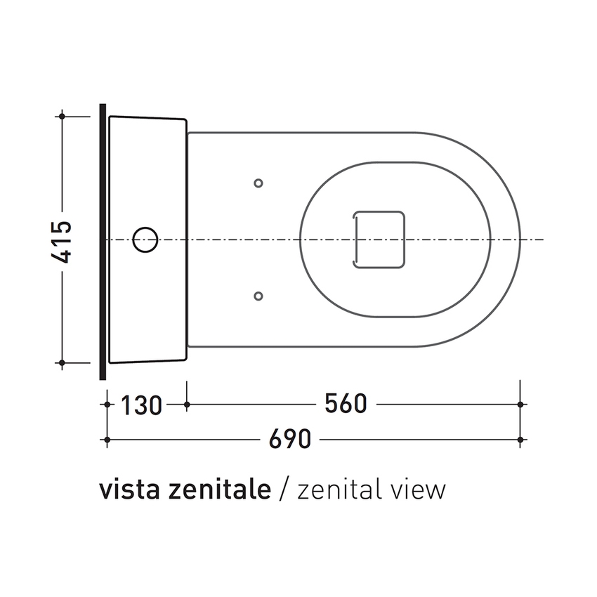 Immagine di Flaminia NIAGARA cassetta monoblocco con scarico P a parete, per vasi back to wall, colore bianco finitura lucido TR39
