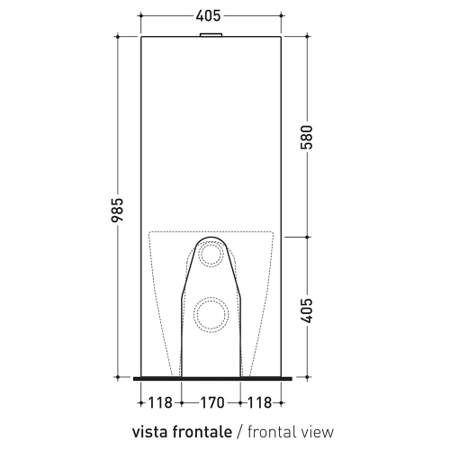 Immagine di Flaminia NIAGARA cassetta monoblocco con scarico P a parete, per vasi back to wall, colore bianco finitura lucido TR39
