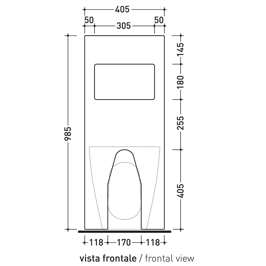 Immagine di Flaminia NIAGARA complemento bidet con ripiano, colore bianco finitura lucido TR40