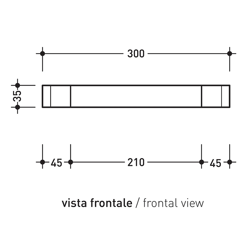 Immagine di Flaminia NOKE’ 30 portasciugamani 30 cm, finitura cromo NK30