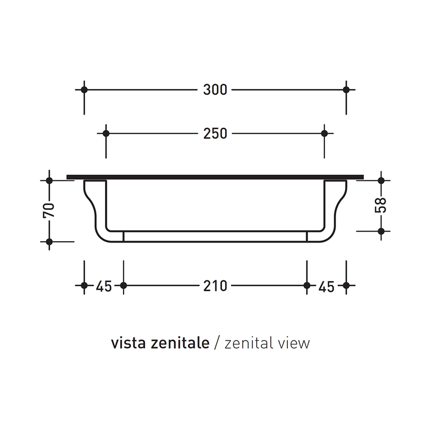 Immagine di Flaminia NOKE’ 30 portasciugamani 30 cm, finitura cromo NK30