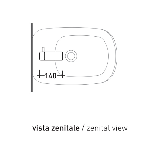 Immagine di Flaminia NOKE’ miscelatore monocomando bidet, completo di piletta, finitura cromo NK3210