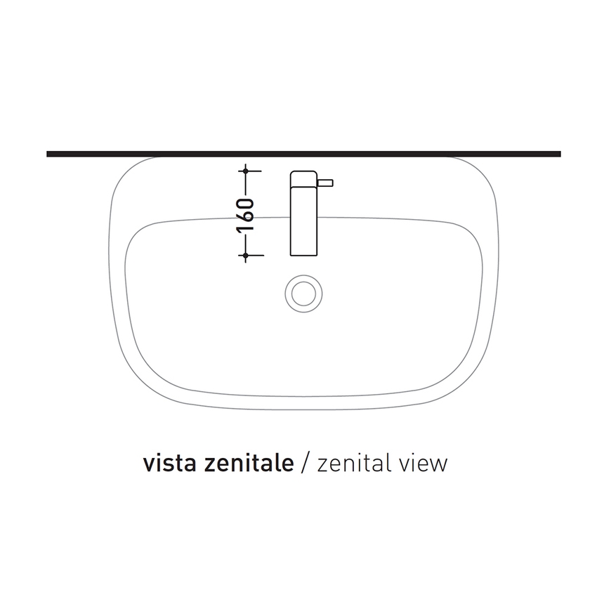 Immagine di Flaminia NOKE’ miscelatore monocomando lavabo, completo di piletta, colore nero finitura opaco NK3220NE
