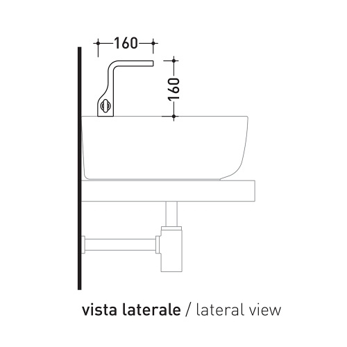 Immagine di Flaminia NOKE’ miscelatore monocomando lavabo, completo di piletta, finitura cromo NK3220