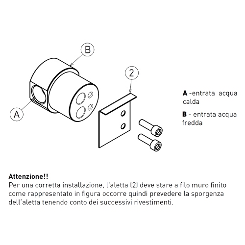Immagine di Flaminia NOKE’ miscelatore monocomando lavabo ad incasso, completo di piletta Stop&Go e corpo incasso, finitura cromo NK3230
