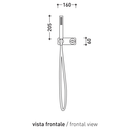 Immagine di Flaminia NOKE’ miscelatore doccia monocomando ad incasso, con deviatore, doccetta e corpo incasso, finitura cromo NK3280