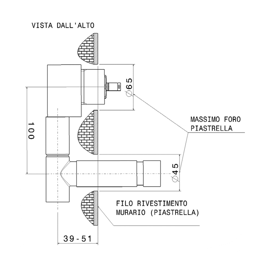 Immagine di Flaminia ONE miscelatore ad incasso con deviatore e doccetta, finitura cromo 112081