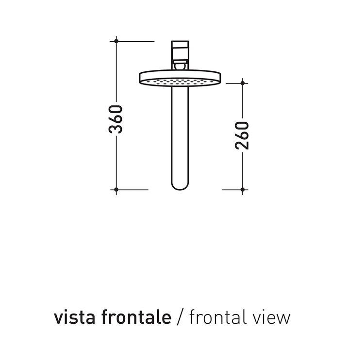 Flaminia FNTD Tenda doccia in misto lino resinato composta da 2