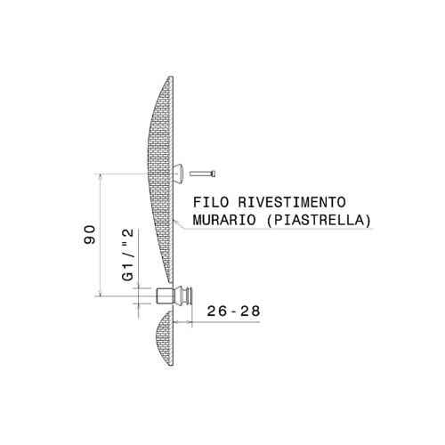 Immagine di Flaminia ONE set doccia ad incasso composto da soffione, miscelatore e doccetta, finitura cromo 112550