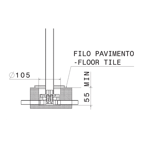Immagine di Flaminia ONE erogatore vasca free-standing con miscelatore e doccetta, finitura cromo 112580