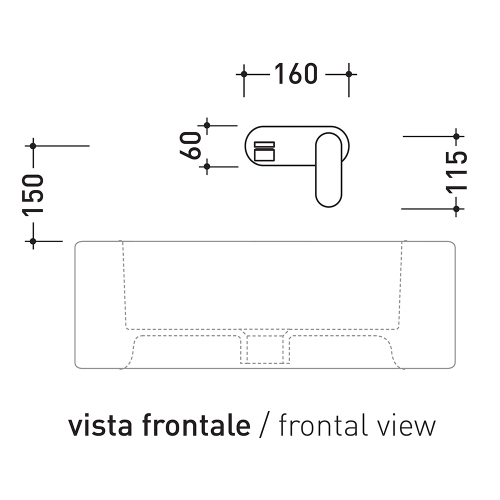 Immagine di Flaminia ONE miscelatore monocomando ad incasso con placca, finitura cromo 113058