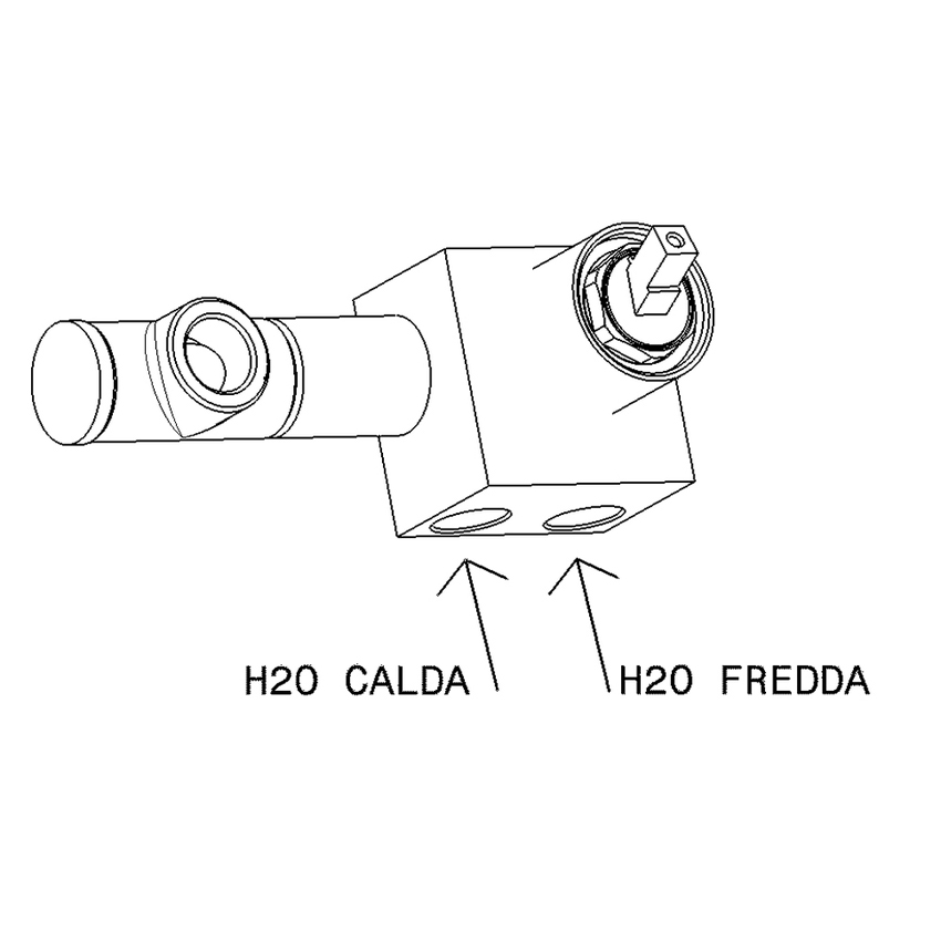 Immagine di Flaminia ONE miscelatore monocomando ad incasso con placca, finitura cromo 113058
