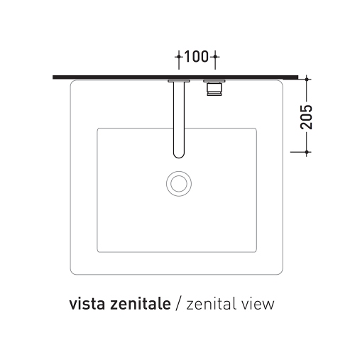 Immagine di Flaminia ONE miscelatore monocomando a parete, finitura cromo 113059