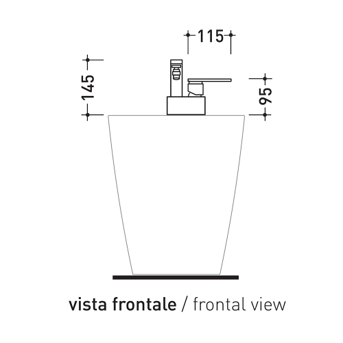 Immagine di Flaminia ONE miscelatore monocomando bidet, finitura cromo 114070/F