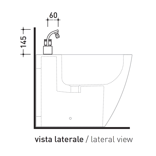 Immagine di Flaminia ONE miscelatore monocomando bidet, finitura cromo 114070/F