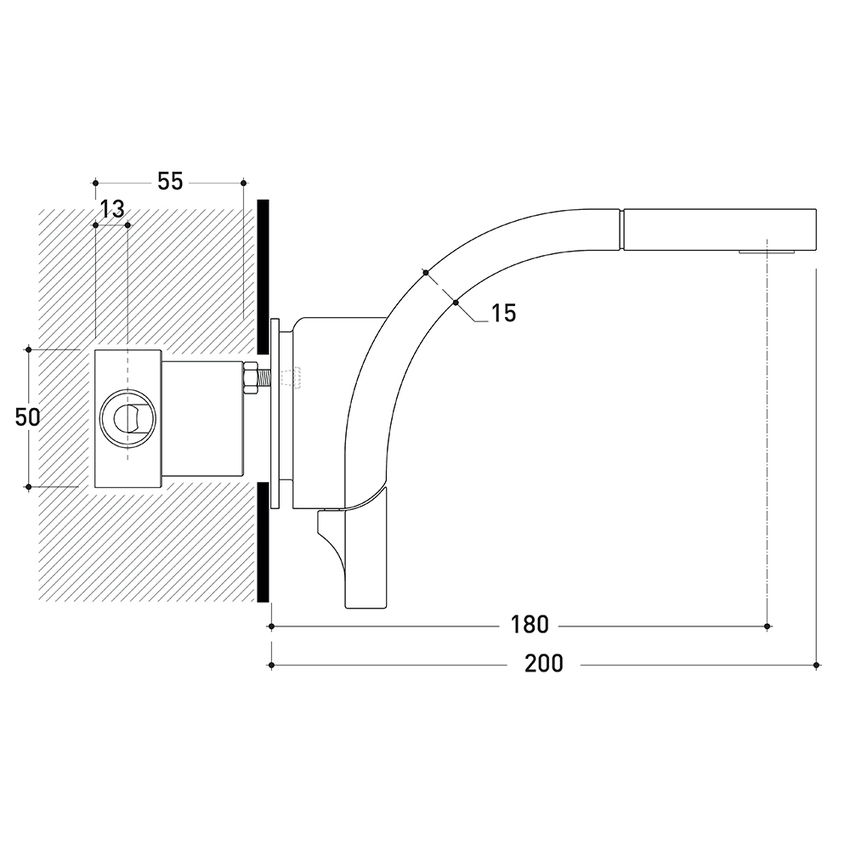 Immagine di Flaminia SI DOWN doppiocomando per lavabo ad incasso, finitura cromo SI2042D