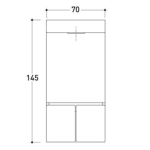 Immagine di Flaminia SI DOWN doppiocomando per lavabo ad incasso, finitura cromo SI2042D