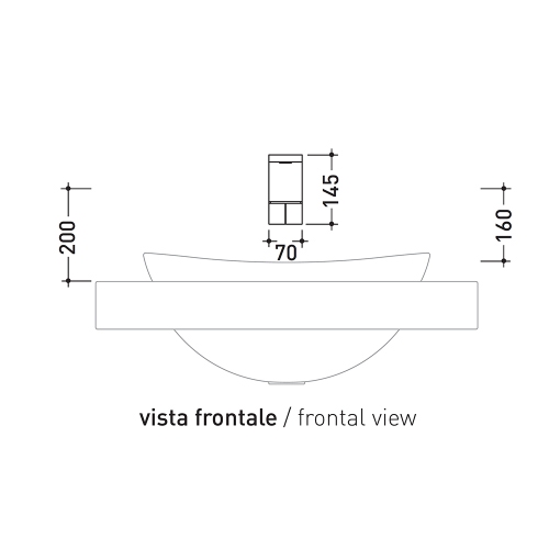 Immagine di Flaminia SI DOWN doppiocomando per lavabo ad incasso, finitura cromo SI2042D