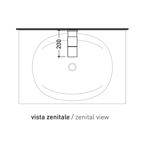 Immagine di Flaminia SI DOWN doppiocomando per lavabo ad incasso, finitura cromo SI2042D