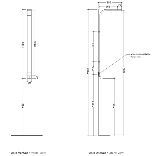Immagine di Flaminia SI doppiocomando per doccia ad incasso con soffione integrato, finitura cromo SI2072