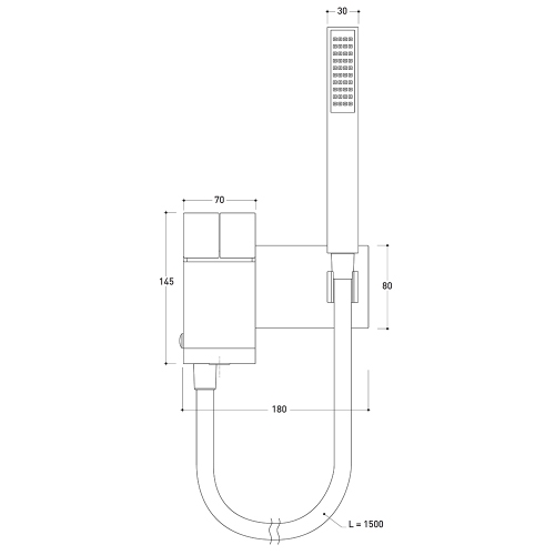 Immagine di Flaminia SI doppiocomando vasca incasso con deviatore, finitura cromo SI2081