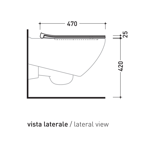 Immagine di Flaminia SPIN SLIM coprivaso in termoindurente a discesa rallentata, con cerniere a sgancio rapido, colore bianco finitura lucido 5085CW05