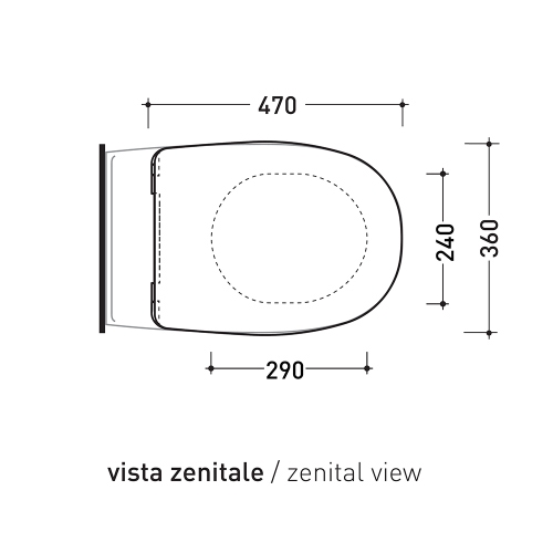 Immagine di Flaminia SPIN SLIM coprivaso in termoindurente a discesa rallentata, con cerniere a sgancio rapido, colore bianco finitura lucido 5085CW05