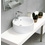 Immagine di Flaminia TWIN SET 52 lavabo da appoggio 52 cm, monoforo, con troppopieno, colore bianco finitura lucido 5050/A