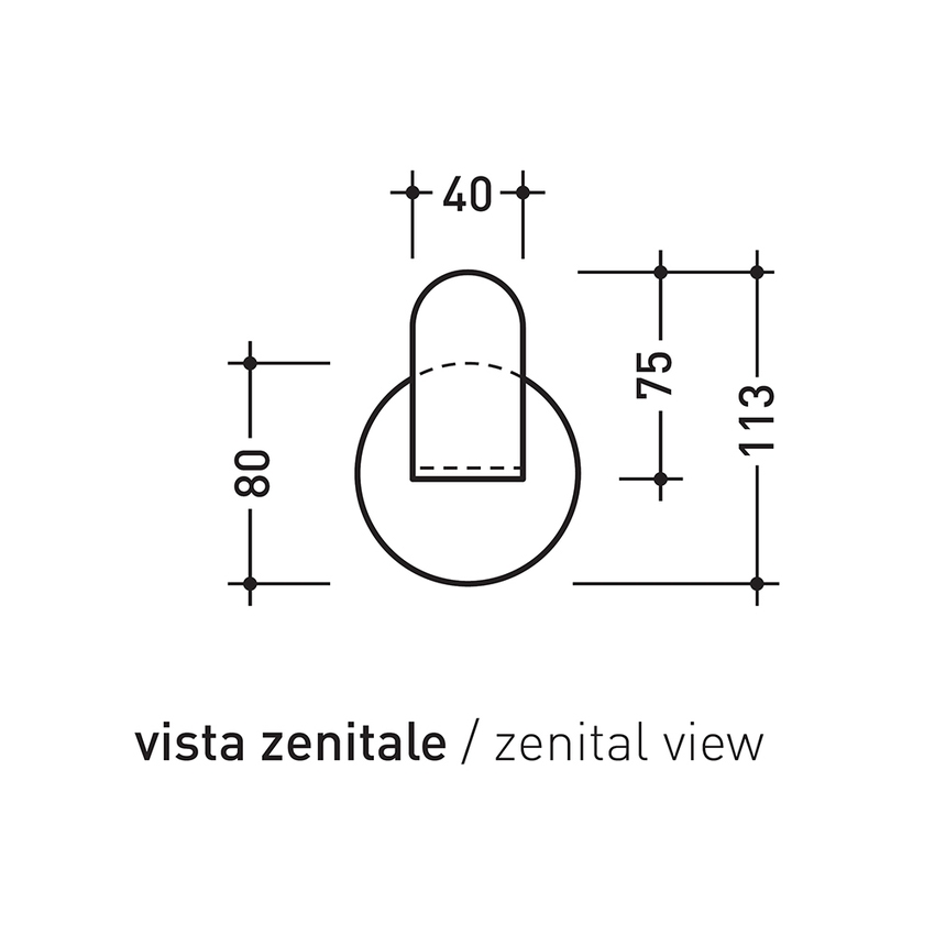 Immagine di Flaminia TWO portascopino da appoggio, finitura cromo TWOPF