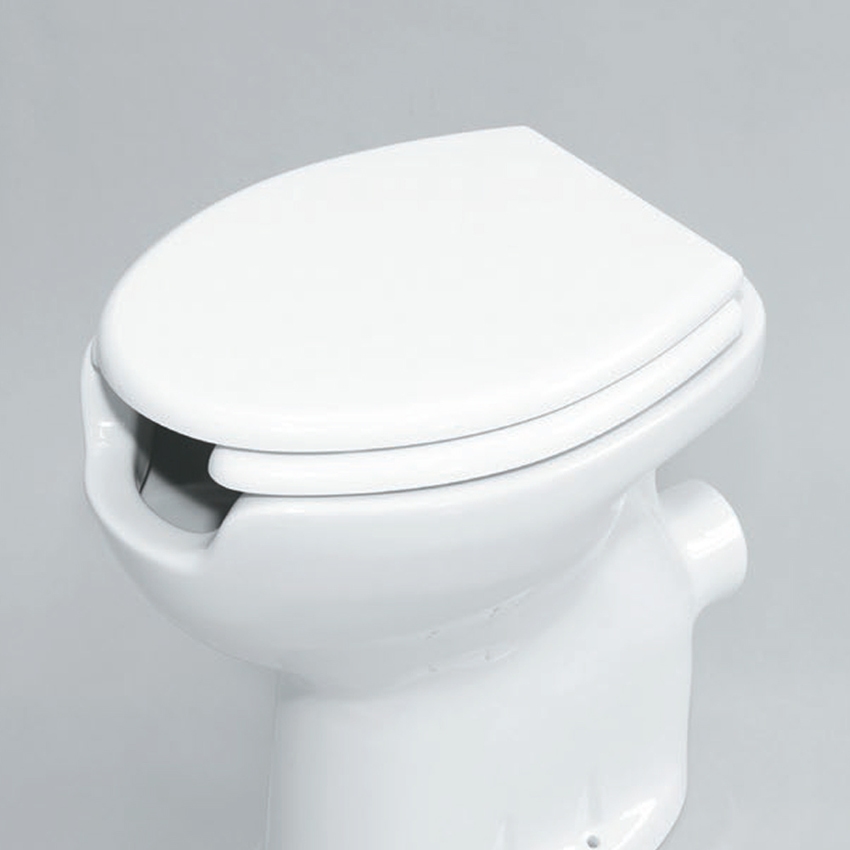 Immagine di Flaminia DISABILI coprivaso ergonomico in legno e poliestere per vasi art. G1005, G1008 e G1007, colore bianco finitura lucido CW1156