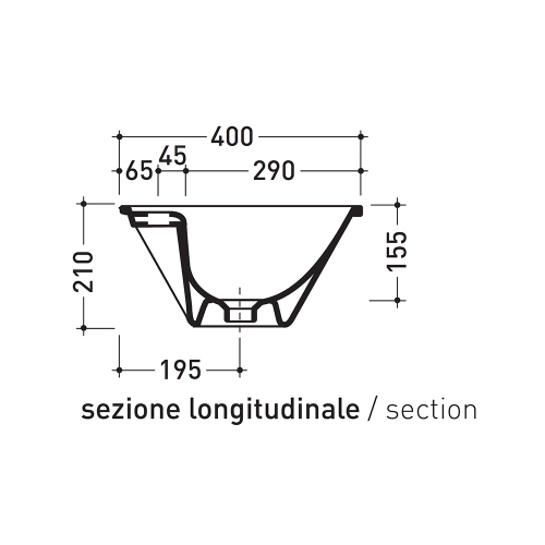 Immagine di Flaminia NORMALE lavabo da appoggio o incasso, monoforo, con troppopieno, colore bianco finitura lucido 2026