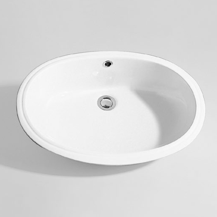 Immagine di Flaminia NORMALE lavabo euro sottopiano 51 cm, con troppopieno, colore bianco finitura lucido 33