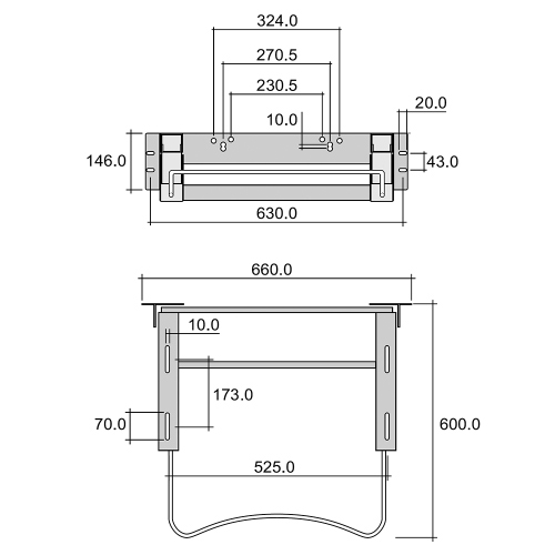 Immagine di Flaminia DISABILI sostegno ad inclinazione regolabile pneumatica per lavabo ergonomico, colore bianco finitura lucido ADP