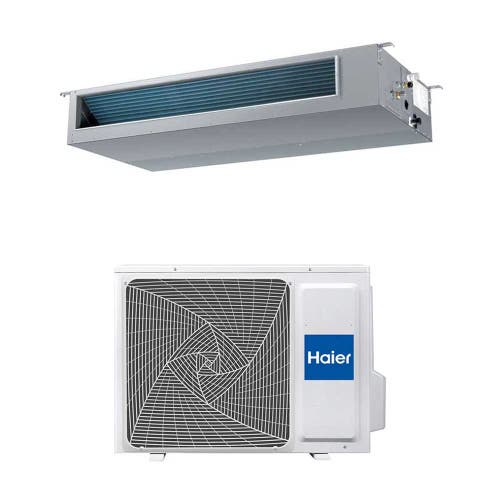Immagine di Haier CANALIZZATO Media pressione R32 Climatizzatore canalizzabile monosplit inverter Wi-Fi | unità esterna 5 kW unità interna 18000 BTU 1U50S2SJ2FA+AD50S2SM3FA(H)