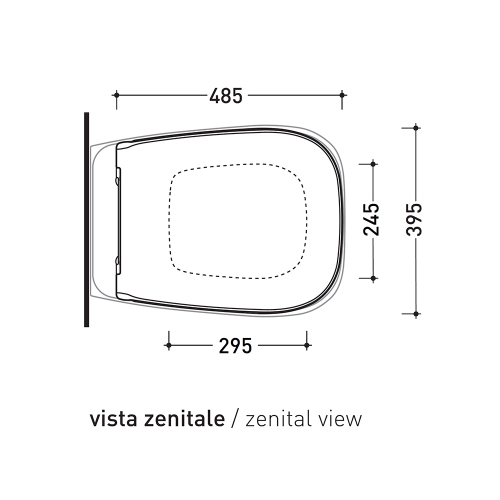 Immagine di Flaminia FLUO set sanitari sospesi, vaso con sistema goclean® e coprivaso slim con discesa rallentata, bidet monoforo con troppopieno, colore carbone finitura opaco FU118GCAR+FU218CAR+FUCW05CAR
