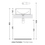 Immagine di Flaminia TWIN SET SLIM 42 lavabo 42 cm da appoggio, senza troppopieno, colore bianco finitura lucido TW42C