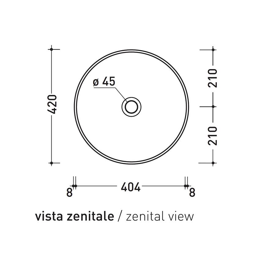 Immagine di Flaminia MONOTWIN SLIM lavabo a colonna a centro stanza, colore bianco finitura lucido MTC42C
