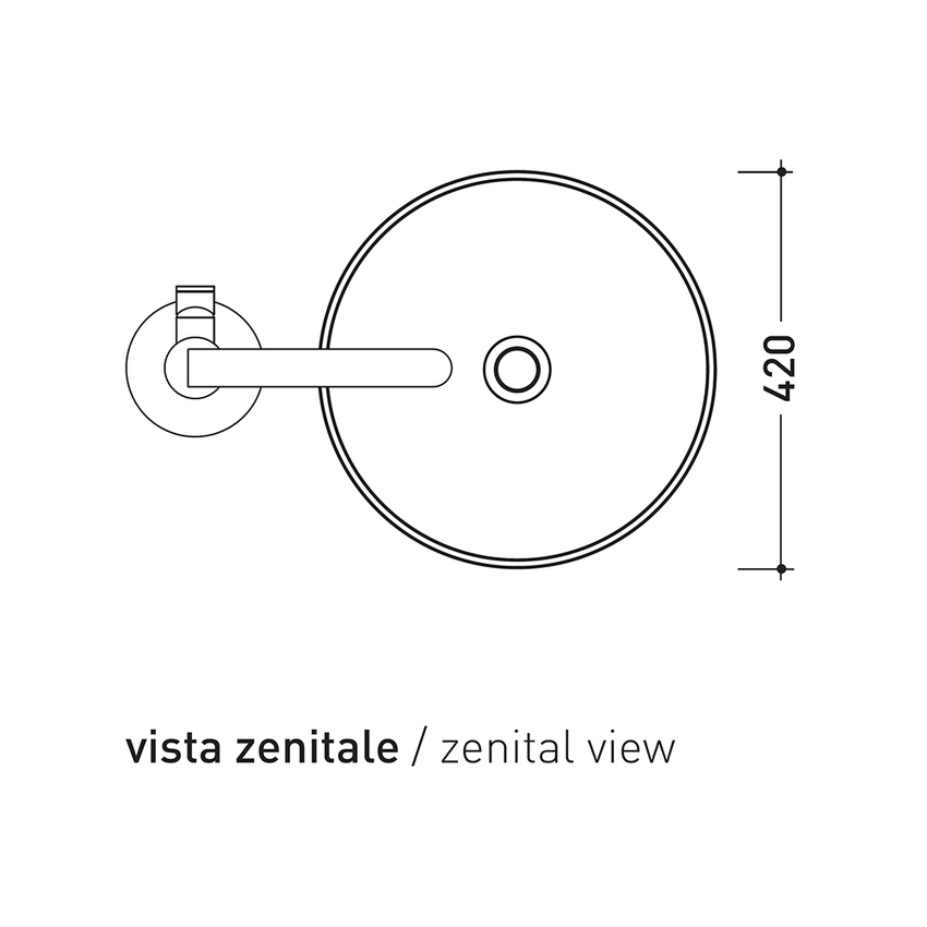 Immagine di Flaminia MONOTWIN SLIM lavabo a colonna a centro stanza, colore bianco finitura lucido MTC42C
