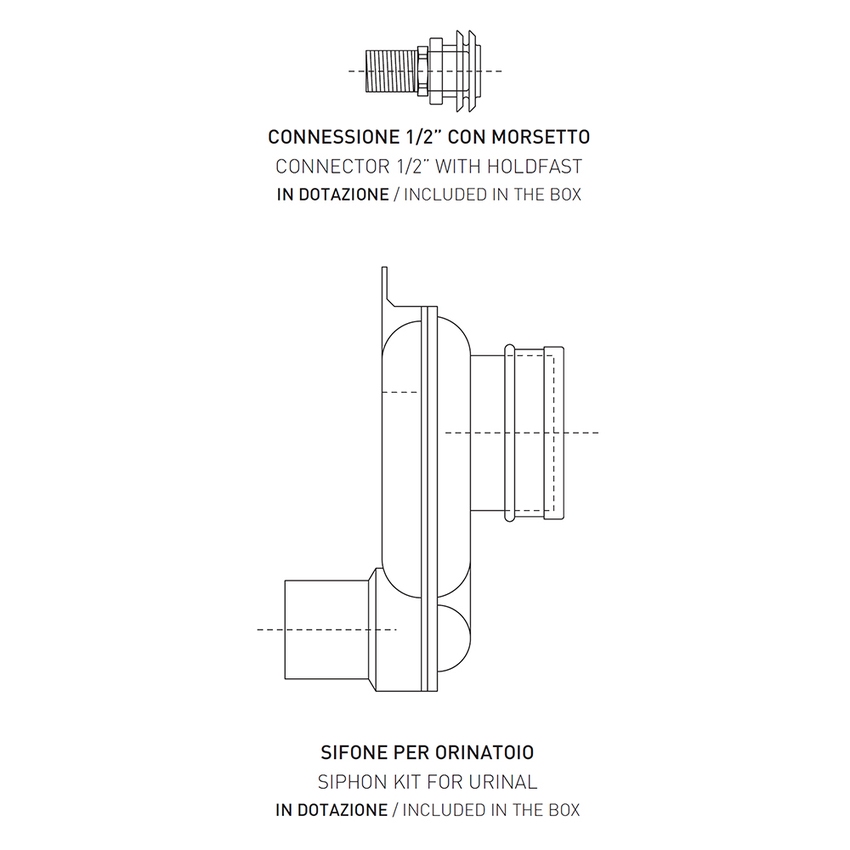 Immagine di Flaminia APP orinatoio a parete, colore bianco finitura lucido AP28G