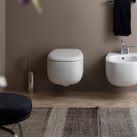 Immagine di Flaminia BONOLA vaso sospeso con sistema goclean®, senza sedile, colore bianco latte finitura opaco BN118GLAT