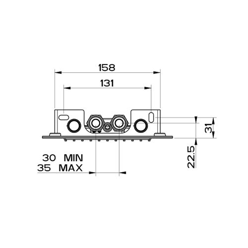 Immagine di Gessi WELLNESS sistema multifunzione a parete Tondo 200 con funzioni pioggia/cascata, finitura mirror steel 33053#238