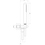 Immagine di Gessi GOCCIA set doccia con presa acqua, doccetta anticalcare e flessibile 150 cm, finitura cromo 33773#031