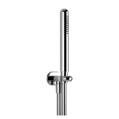 Immagine di Gessi GOCCIA set doccia con presa acqua, doccetta anticalcare e flessibile 150 cm, finitura cromo 33773#031