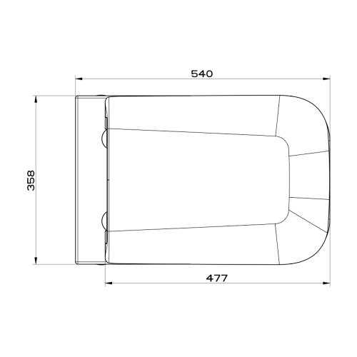 Immagine di Gessi TOTAL LOOK vaso sospeso, sedile con chiusura rallentata e coprifori laterali cromo, colore bianco finitura lucido 39113#518