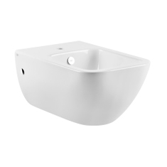 Immagine di Gessi TOTAL LOOK bidet in ceramica sospeso, con troppopieno, monoforo, colore bianco finitura lucido 39115#518