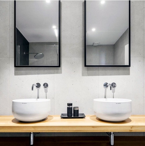Immagine di Flaminia SALTODACQUA lavabo 42 cm da appoggio, senza troppopieno, colore bianco finitura lucido SD42L